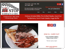 Tablet Screenshot of pitstopbbqandgrill.com